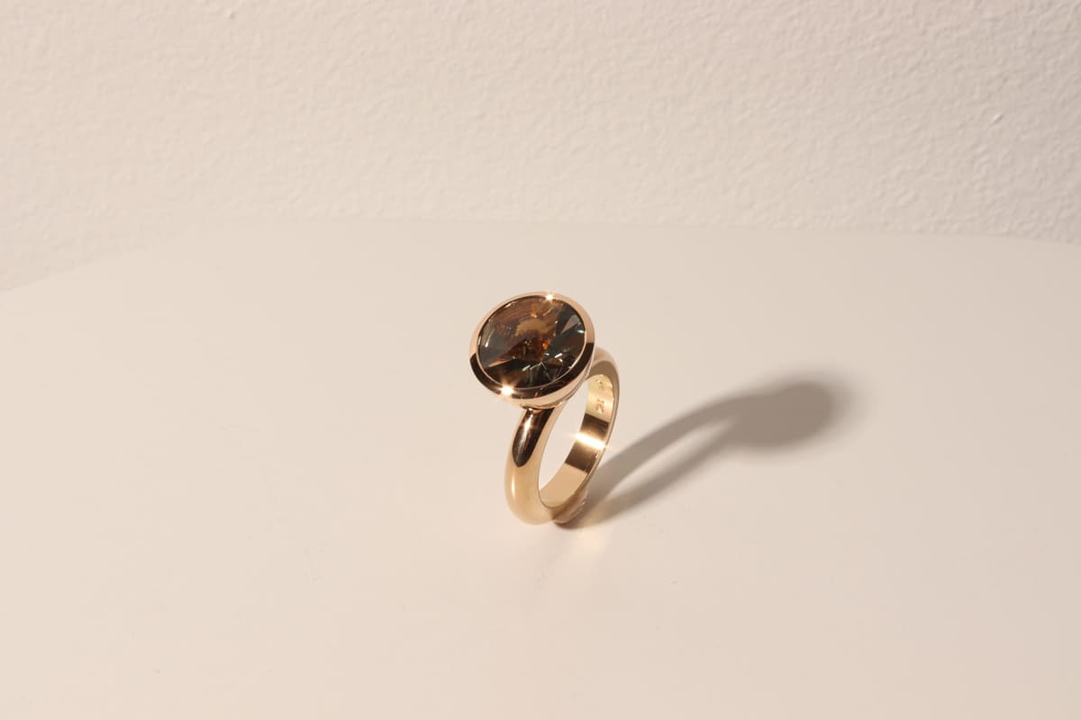 Mintquarz Ring „Tulipa“